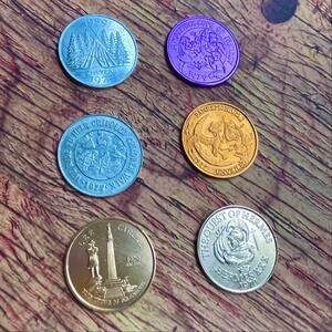 Vintage Mardi Gras Doubloons Lot 1970s New Orleans Area Multi Krewe Aluminum